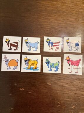 GOAT USA STICKER BUNDLE - set of 8!